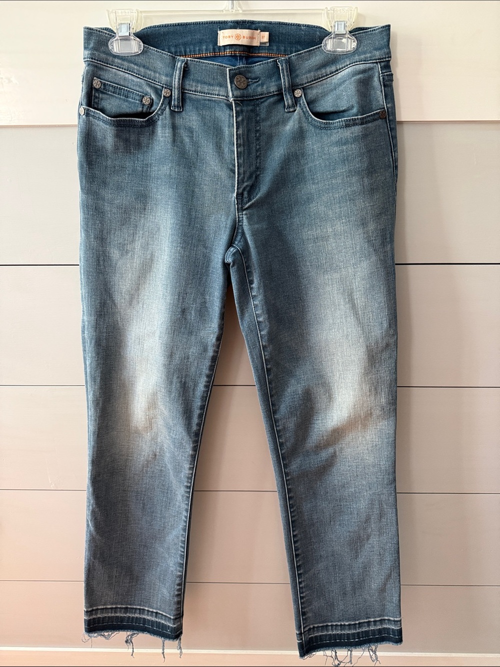 Tory Burch Slim Women’s Blue Washed Jeans size 27